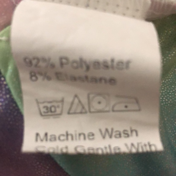 SHEIN Iridescent Spandex Metallic Shimmery Bikini - Picture 9 of 9